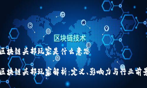 区块链头部玩家是什么意思

区块链头部玩家解析：定义、影响力与行业前景